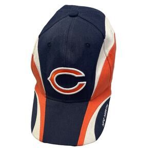 Reebok NFL Chicago Bears NFC North Mens Hook & Loop Adjustable Baseball Cap Hat